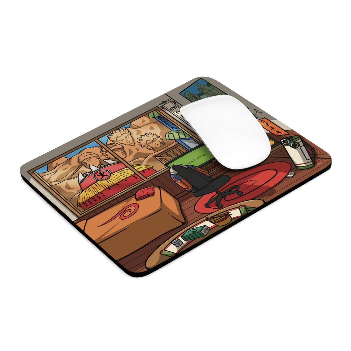 Nostalgic Anime Naruto Desk Mat - Gaming, Home Office Decor, Workstation Accessory, Gifts for Students, Cozy Vibes, Anime Merch, Naruto merch - Fan Art