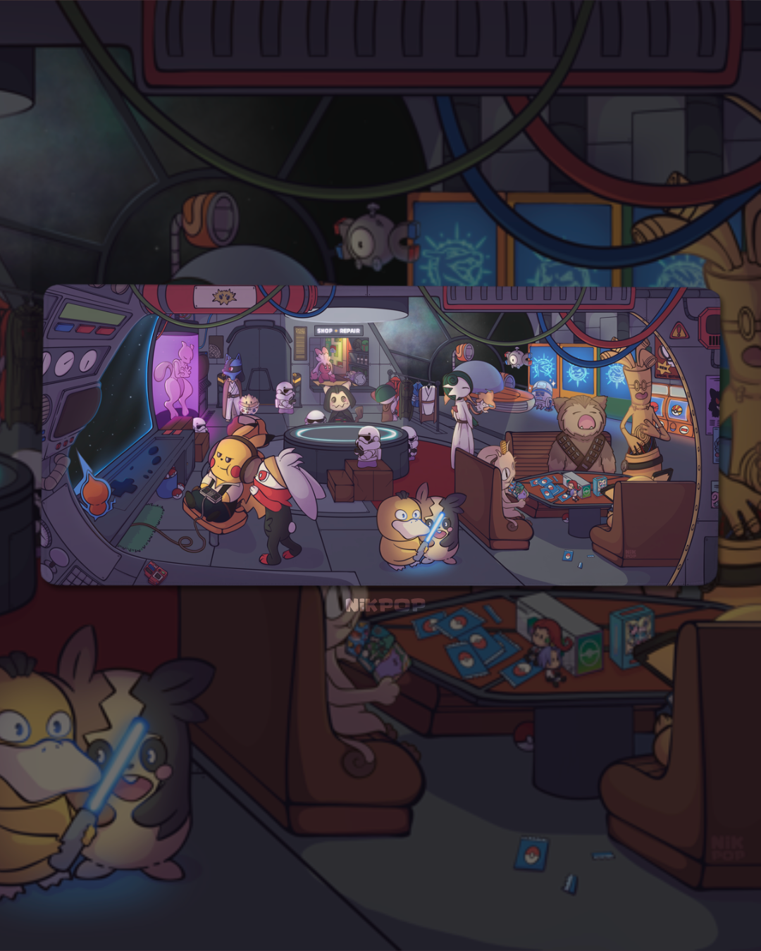 PokeWars XXL Desk Mat