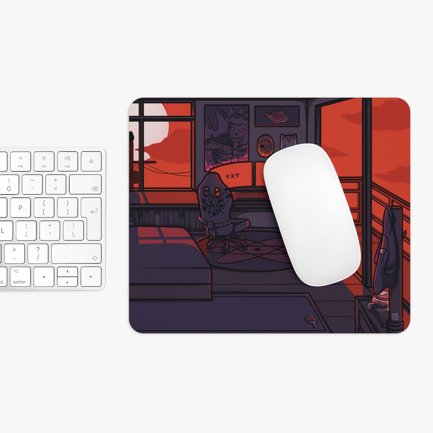 Nostalgic Anime Sasuke Mouse pad - Gaming, Home Office Decor, Workstation Accessory, Gifts for Students, Cozy Vibes, Anime Merch, Naruto merch - Fan Art