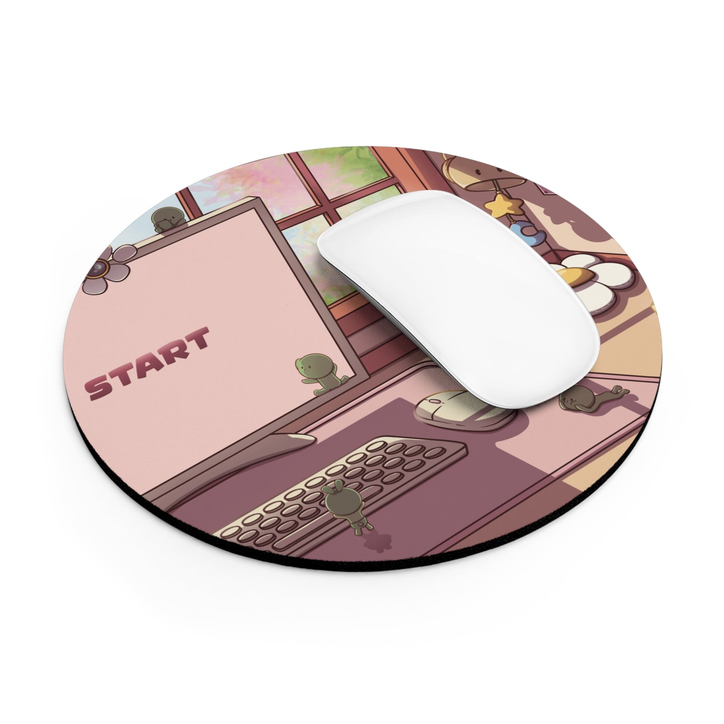 Cozy Smiski Desk Mat – Aesthetic Workspace Decor, Ideal for Gamers, Students & Home Offices, Perfect Gift for Birthdays- Fan art