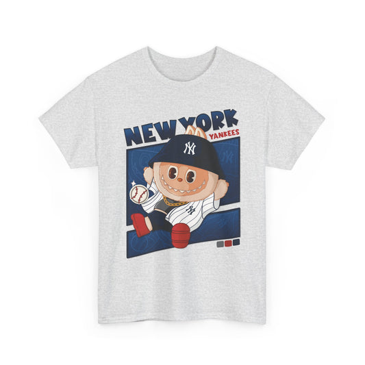 New York Yankees Vintage Unisex Heavy Cotton Tee, Sports Fan Shirt, Retro Baseball Apparel, Gift for Sports Lovers, Everyday Wear