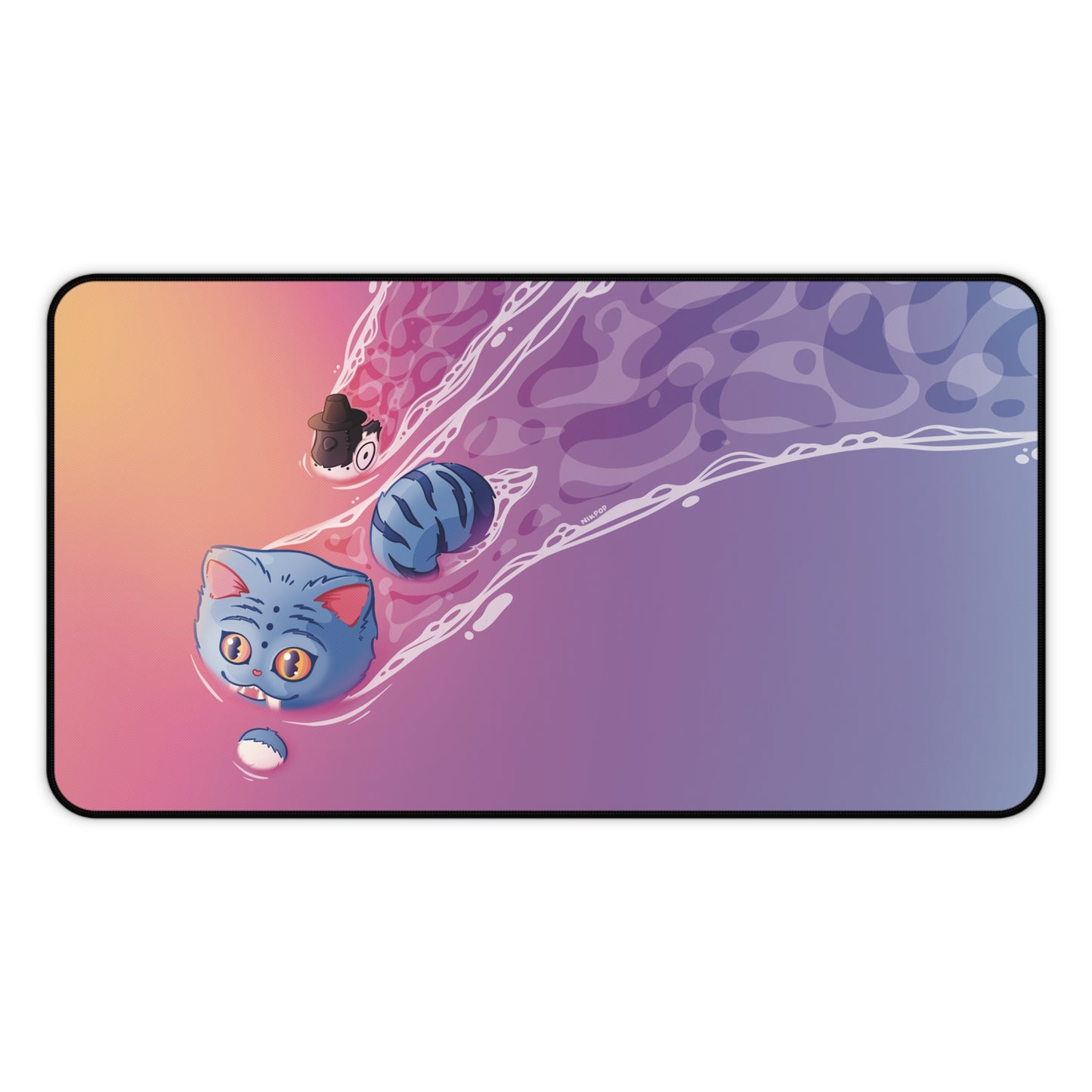 Cozy K-pop Demon Hunter Derpy Artistic Desk Mat, Gaming Decor, Home Office Accessory, Unique Gift for Creatives, Anime-Inspired Desk Pad - Fan Art