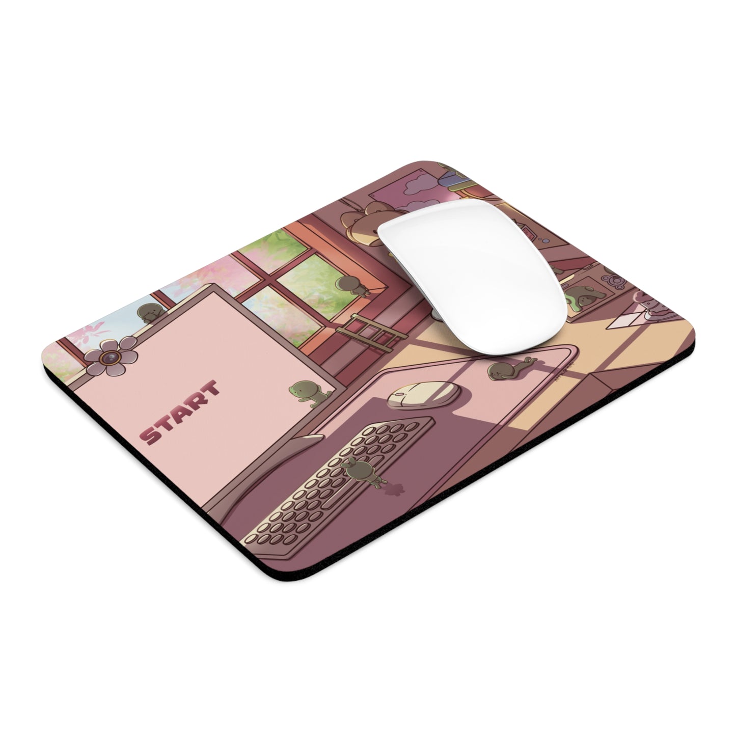 Cozy Smiski Desk Mat – Aesthetic Workspace Decor, Ideal for Gamers, Students & Home Offices, Perfect Gift for Birthdays- Fan art