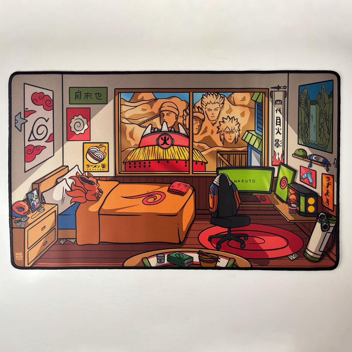 Nostalgic Anime Naruto Desk Mat - Gaming, Home Office Decor, Workstation Accessory, Gifts for Students, Cozy Vibes, Anime Merch, Naruto merch