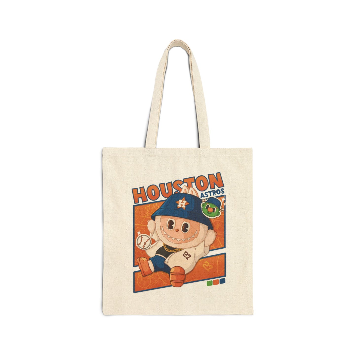 Houston Astros Cotton Canvas Tote Bag | Cute Sports Tote, Eco-Friendly Shopping Bag, Baseball Fan Gift, Beach Bag