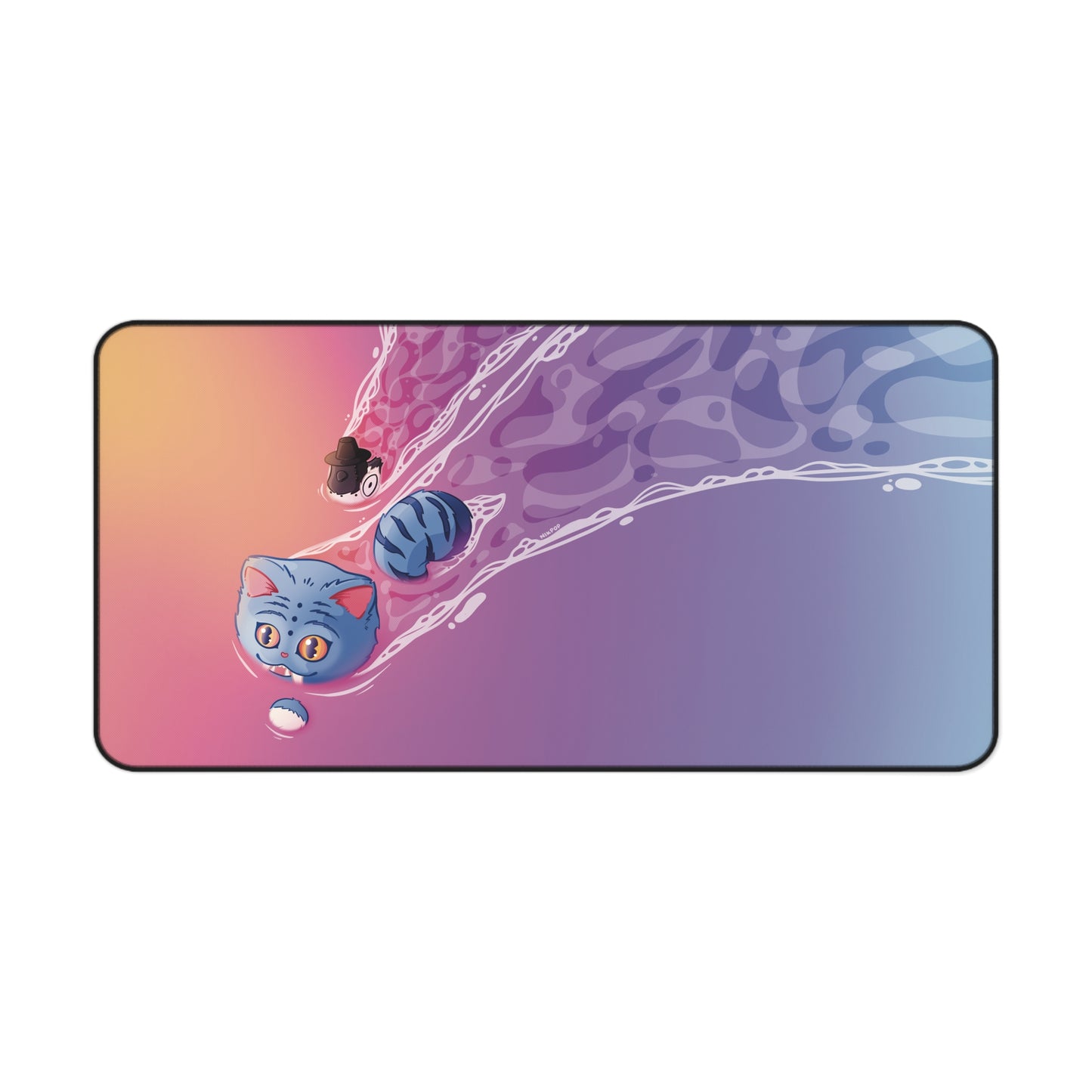 Cozy K-pop Demon Hunter Derpy Artistic Desk Mat, Gaming Decor, Home Office Accessory, Unique Gift for Creatives, Anime-Inspired Desk Pad - Fan Art