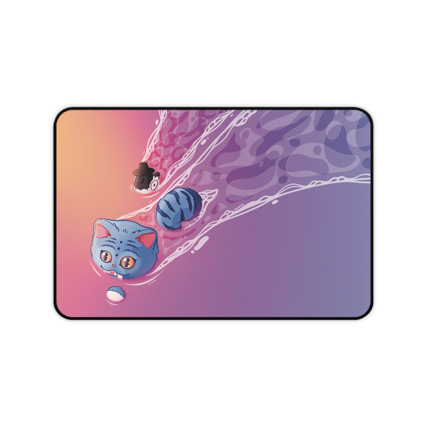 Cozy K-pop Demon Hunter Derpy Artistic Desk Mat, Gaming Decor, Home Office Accessory, Unique Gift for Creatives, Anime-Inspired Desk Pad - Fan Art