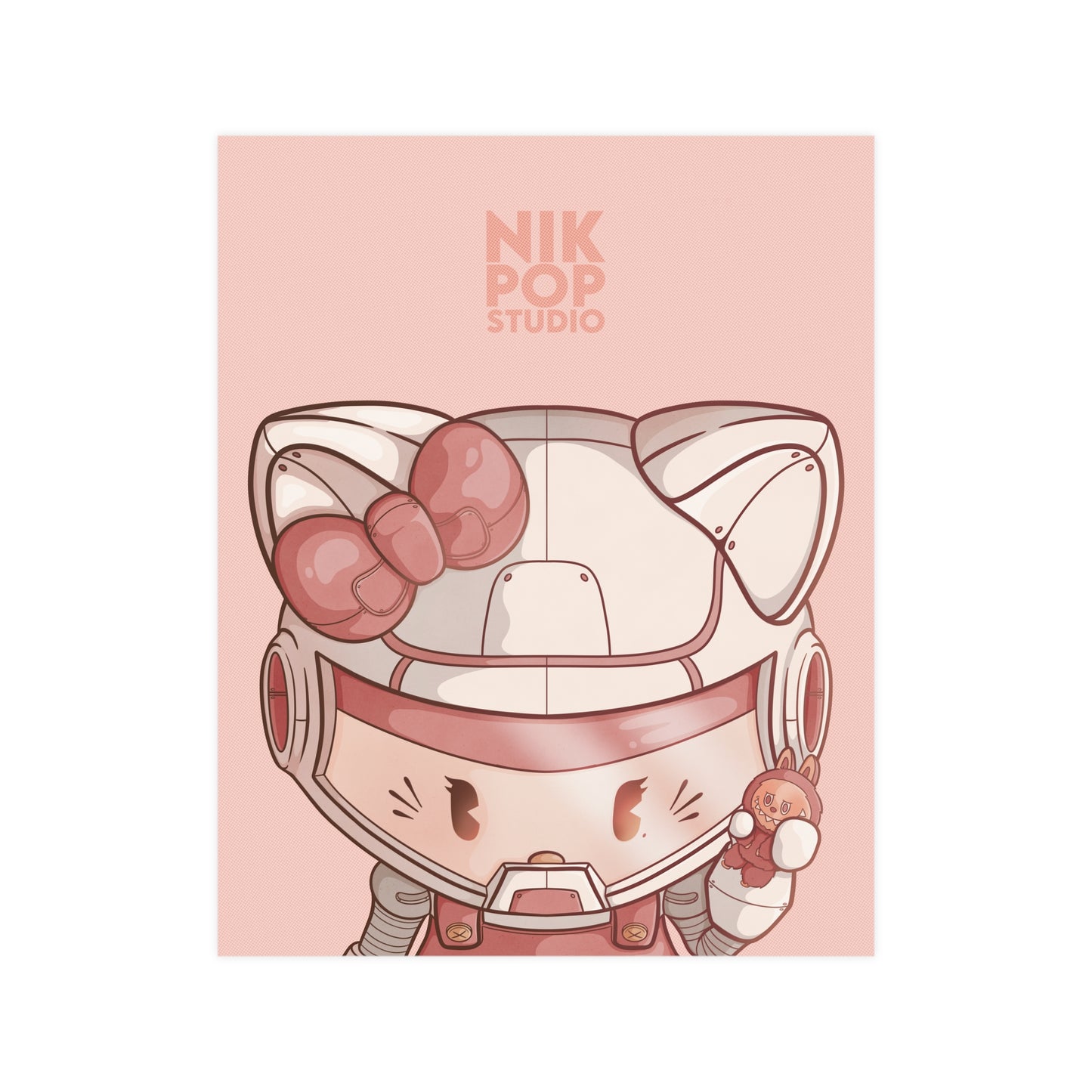 Cute Kawaii Hello Kitty Sanrio Art Poster, Whimsical Room Decor, Fun Gift for Kids, Playful Wall Art, Cat Lover Decor, Birthday Gift Idea