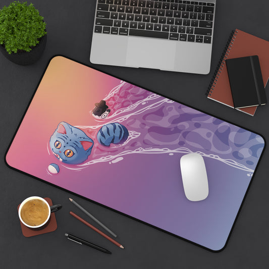 Cozy K-pop Demon Hunter Derpy Artistic Desk Mat, Gaming Decor, Home Office Accessory, Unique Gift for Creatives, Anime-Inspired Desk Pad - Fan Art