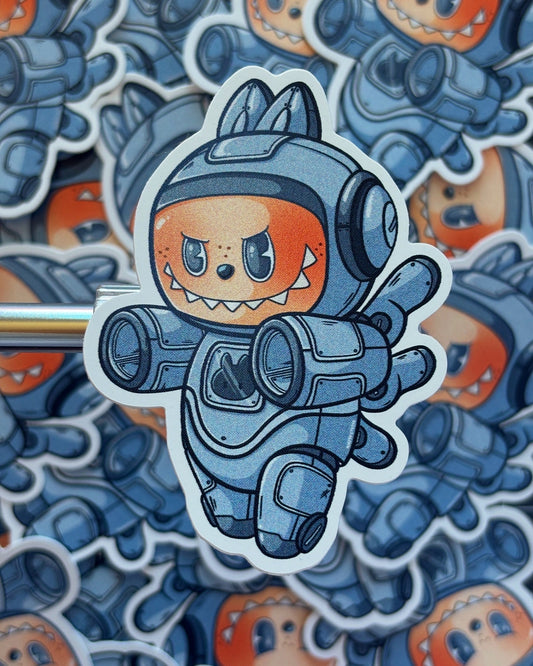 Labubu Cyborg Sticker
