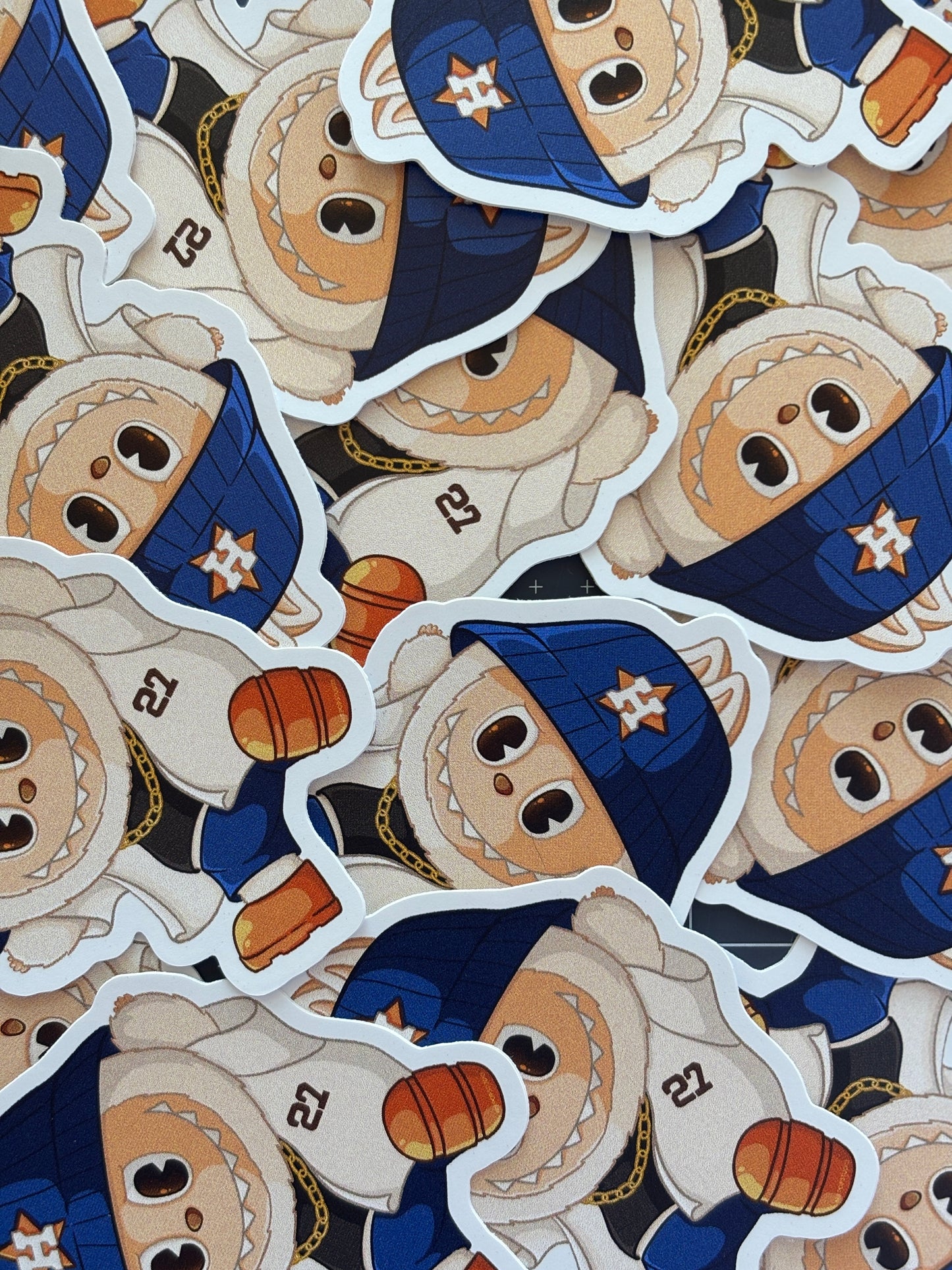 Houston Astros Labubu Sticker