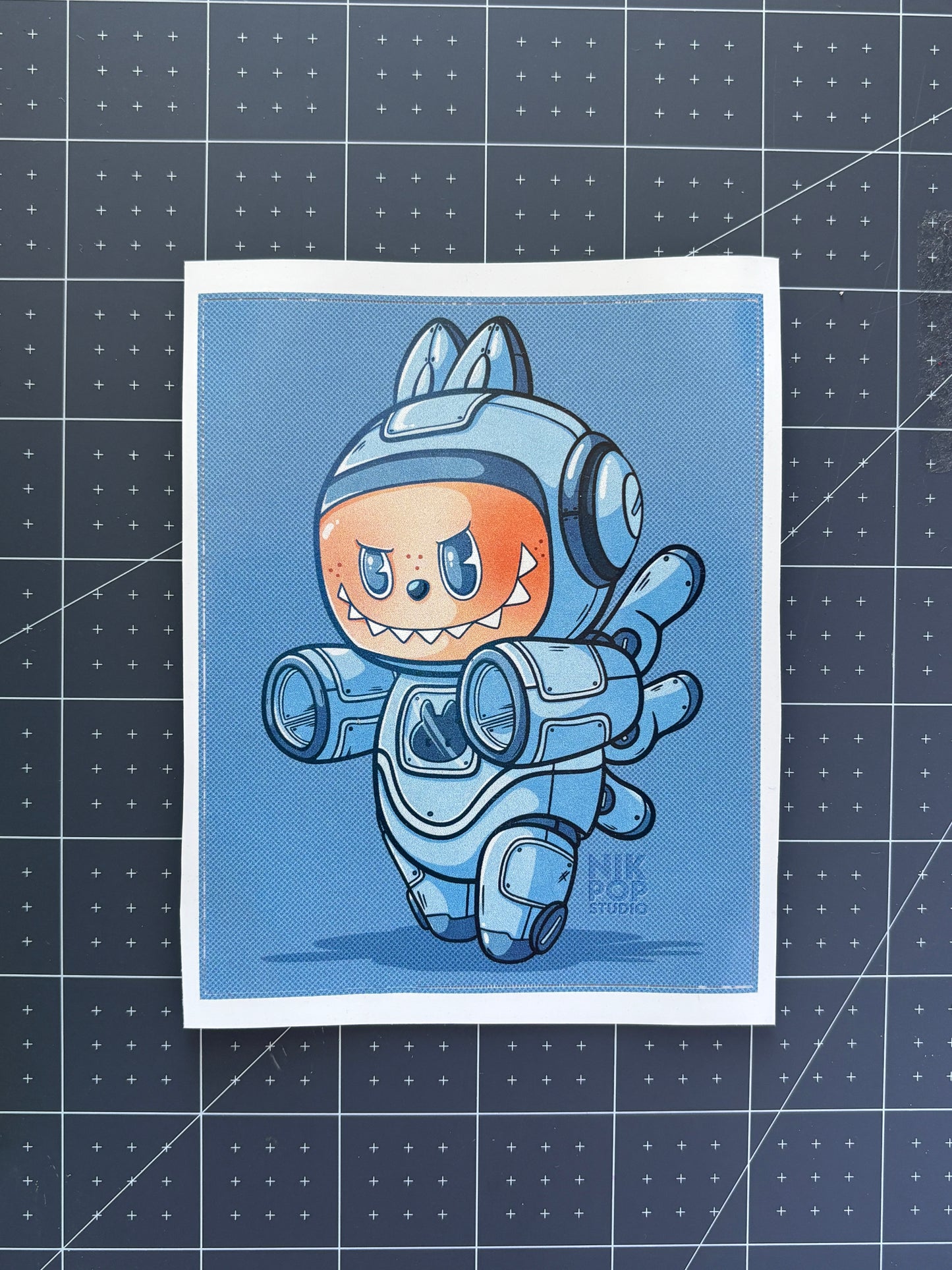 Labubu Cyborg Large Sticker