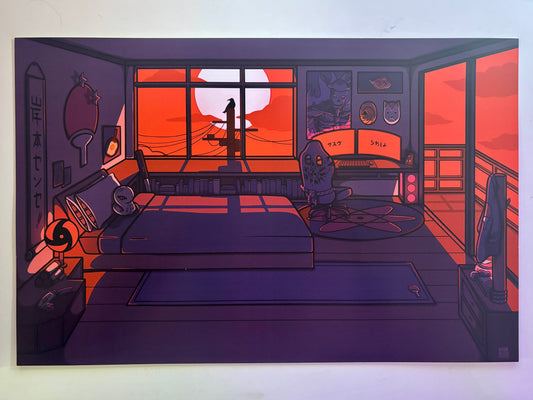 Nostalgic Anime Naruto - Sasuke Room Print