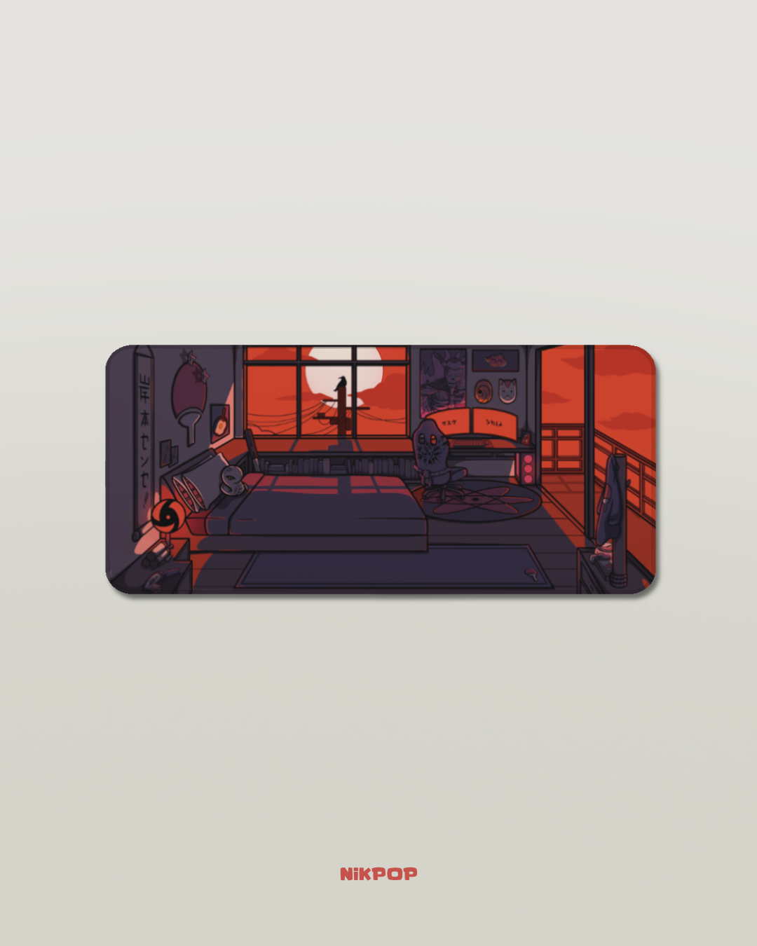 XXL Anime Uchiha Gaming Desk Mat